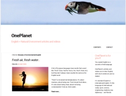 Screenshot from OnePlanet website